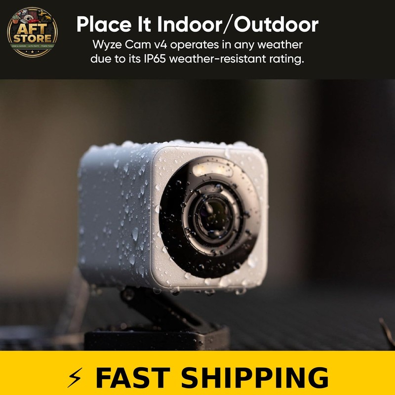 Wyze Cam v4 2.5K QHD Indoor/Outdoor Security Camera gallery