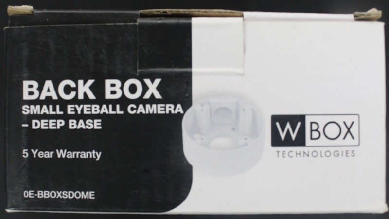 W Box-Back Box Small Eyeball Camera-Deep Base 0E-BBOXSDOME New in Box