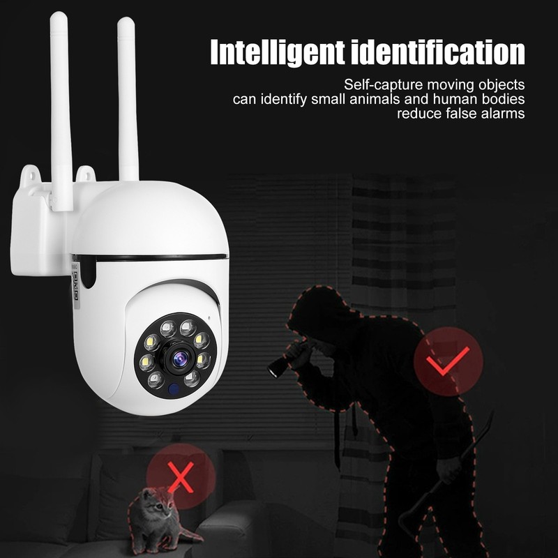 Outdoor 360°Dual Band 5G WiFi Security Camera,Night Vision,2-Way Audio White gallery