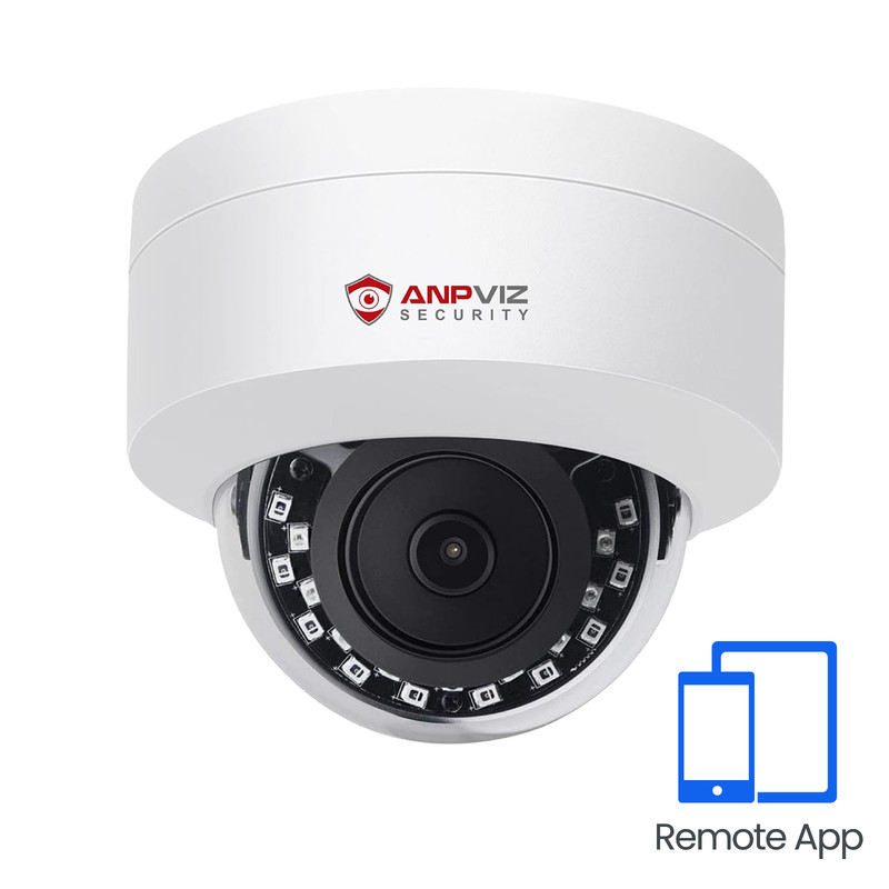 Anpviz 5MP PoE IP Dome Camera with Mic, Human Detect, 98ft IR, IP66, 2.8mm, NDAA