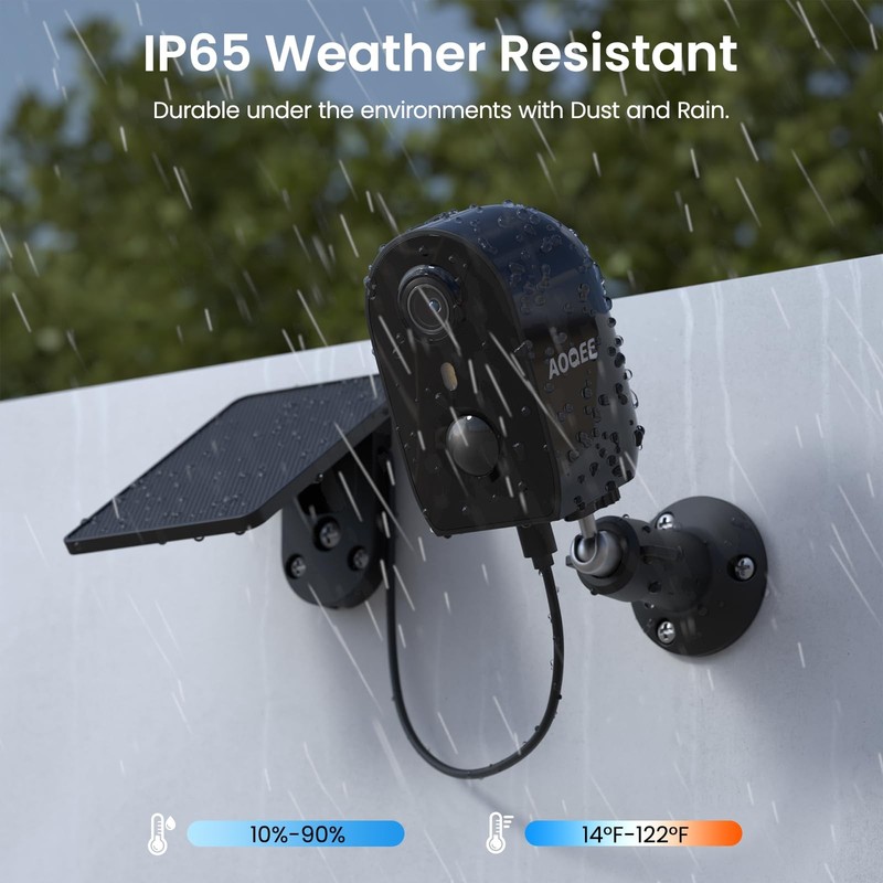 Solar Cameras Wireless Outdoor, Motion Detection, Y8 2Pack gallery