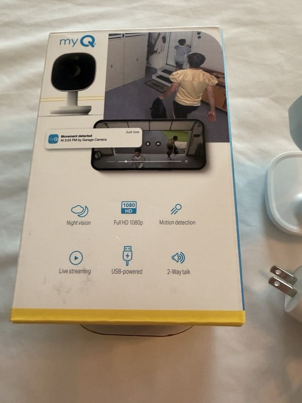myQ Smart Garage Camera 1080p Wi‑Fi Indoor Night Vision Motion 2‑Way USB gallery