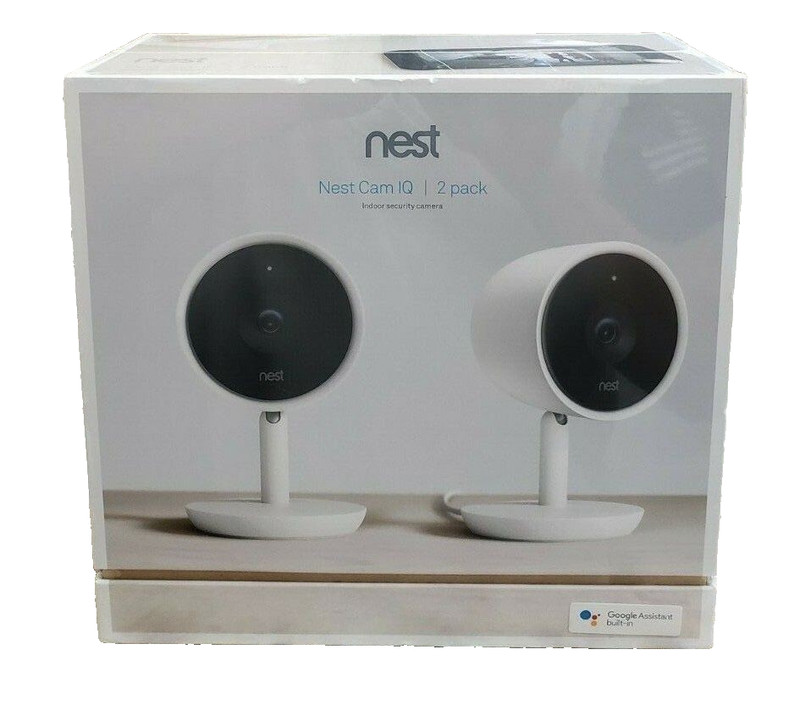 Nest Cam IQ Indoor Security Camera 2-Pack | 1080p HDR Wi‑Fi | White | NC3200US