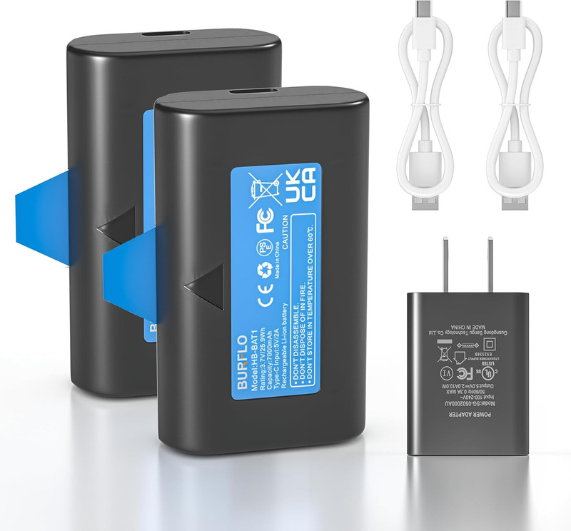 Burflo 2-Pack Rechargeable Battery for Simplisafe Wireless Outdoor Security Came