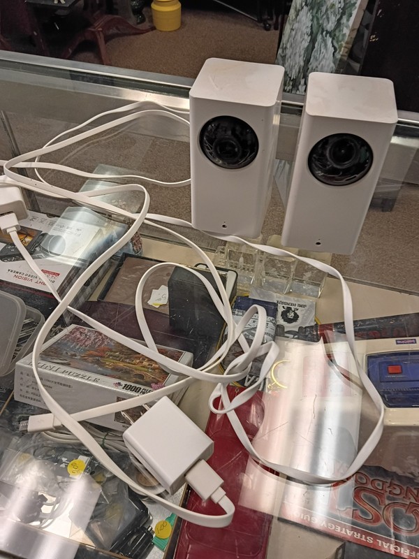 Lot of 2 Wyze Cam Pan V1 1080p Wi-Fi Cameras WYZECP1 - Tested Work Great! gallery