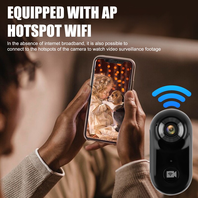 HD 1080P Mini Pet Camera Collar 32GB TF Card Loop Recording for Dogs Cat US gallery