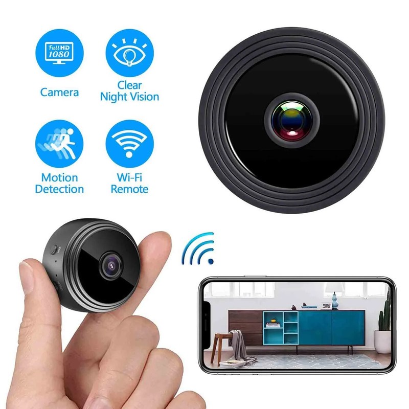 Micro WiFi Security Cameras Audio & Video Recorder Night Vision Indoor, Outdoor