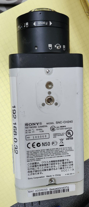 Sony SNC-CH240 IPELA series Network Camera with ImmerVision IMV1-1/3NI Lens gallery