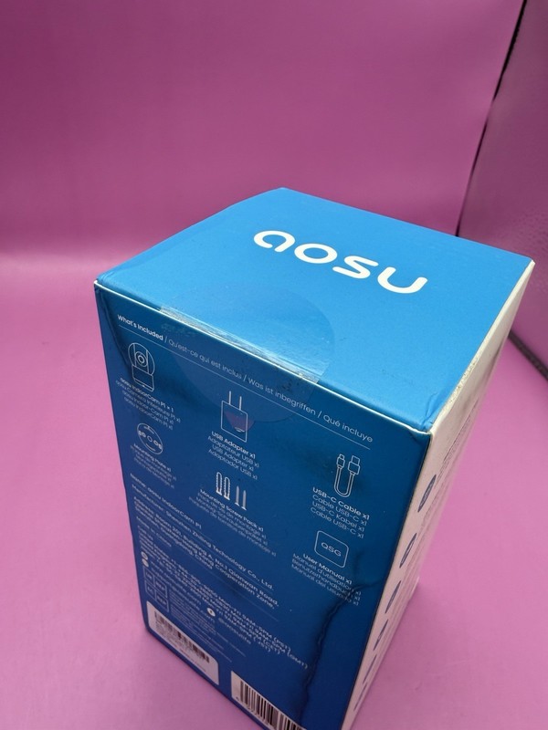 AOSU Indoor Cam P1 Pro Security Camera - 2K 360° White NEW gallery
