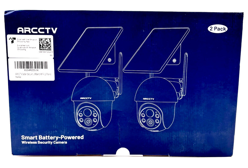 ARCCTV 2K Smart Security Camera Wireless Battery Powered IP65