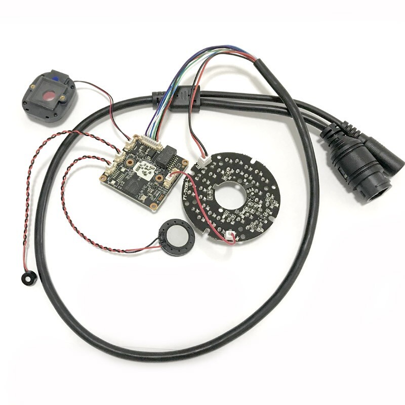 1/2.8″ HD 4mp H.265 AI IP Camera Module CCTV Network Audio with Speaker MIC