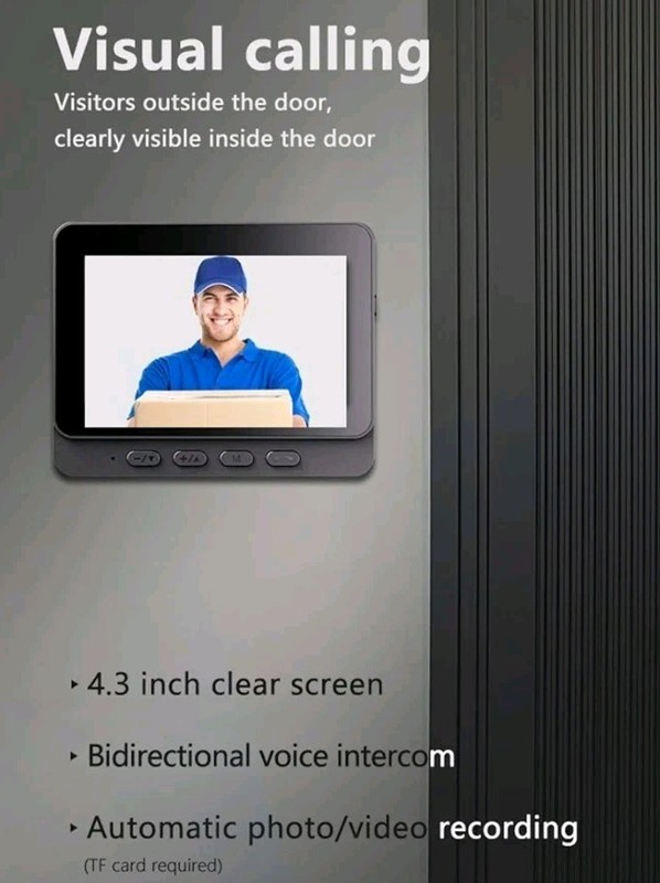 Smart Home 4.3"Video Doorbell Home Display Wireless Intercom HD Video Monitor gallery