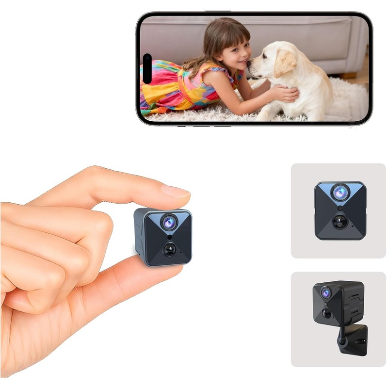 Mini Wireless Security Camera with Night Vision & Long-Lasting Battery Life