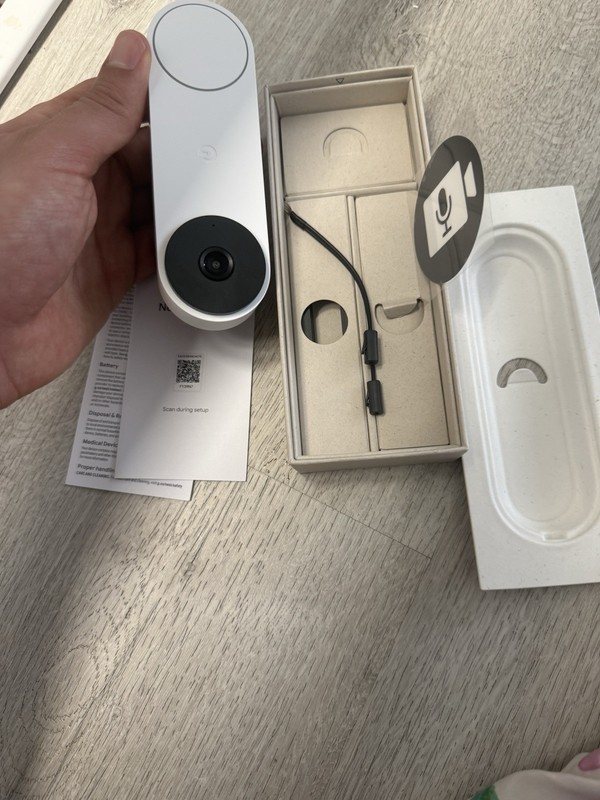 Google Nest Doorbell Wired , 3rd Generation Snow gallery