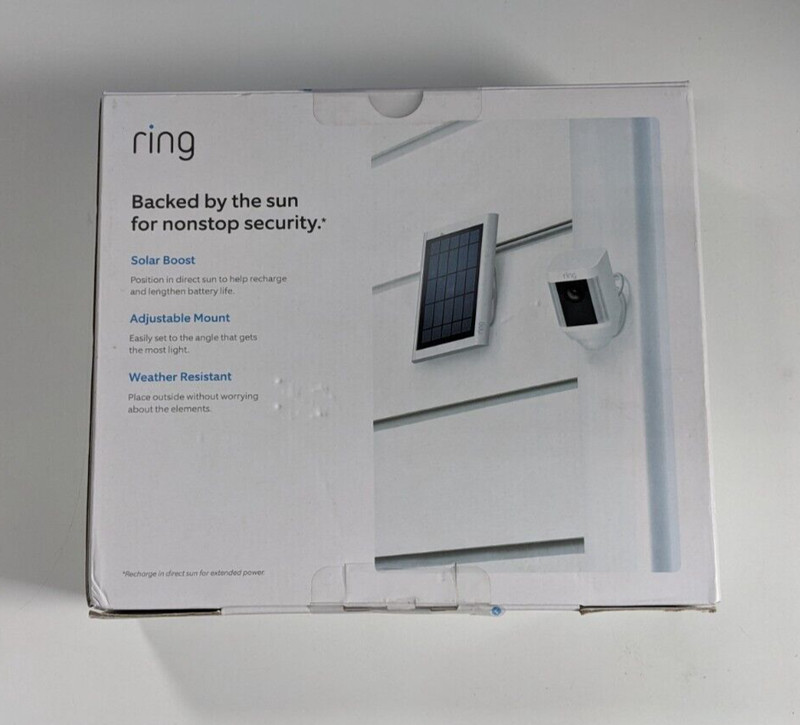Ring Solar Panel 2nd Gen (8ASPS7-WEN0) - White gallery