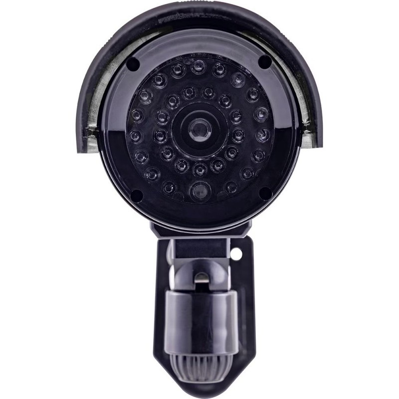 Fake Security Camera with Blinking Red LED Light Bullet Style Surveillance Dummy gallery