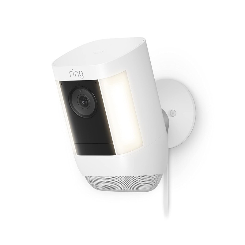 NEW Ring Spotlight Cam PRO - Plug-In | WiFi Dual Band 3D Motion 2-Way Talk WHITE gallery