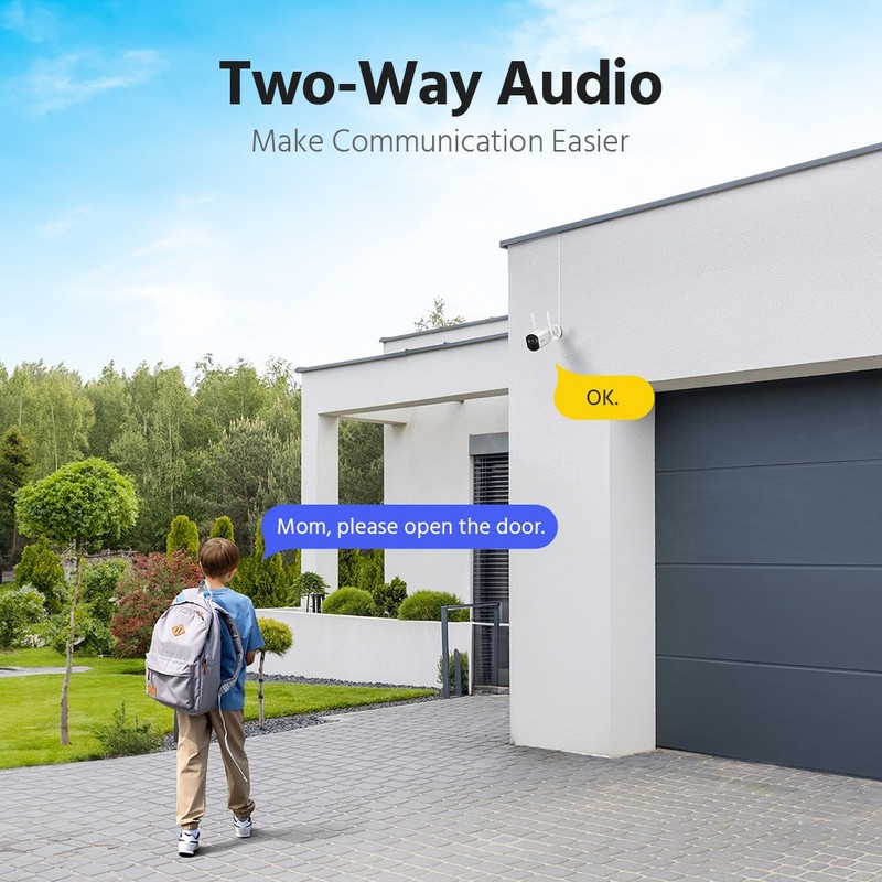 ANNKE 4MP PIR Security Camera System Solar Panel Wireless Outdoor Two Way Audio gallery