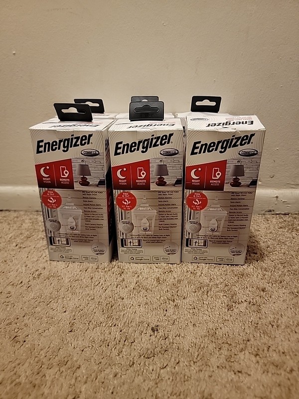 Energizer Smart 5GHz Wifi indoor/outdoor socket P/T Camera lot x6 gallery
