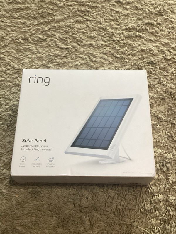 Ring Solar Panel White Adjustable Mount For Select Cameras Brand New