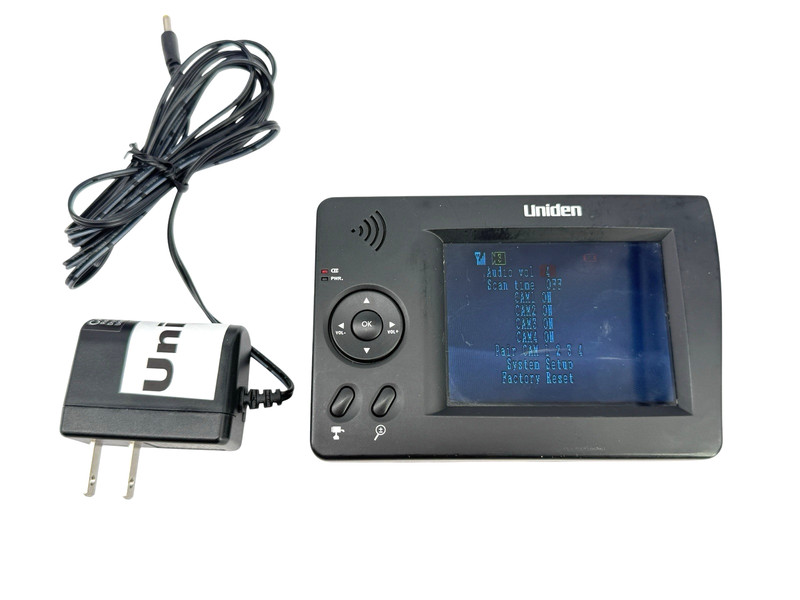 Uniden UDW155 Surveillance System 3″ Color Display Portable Console & Cord WORKS