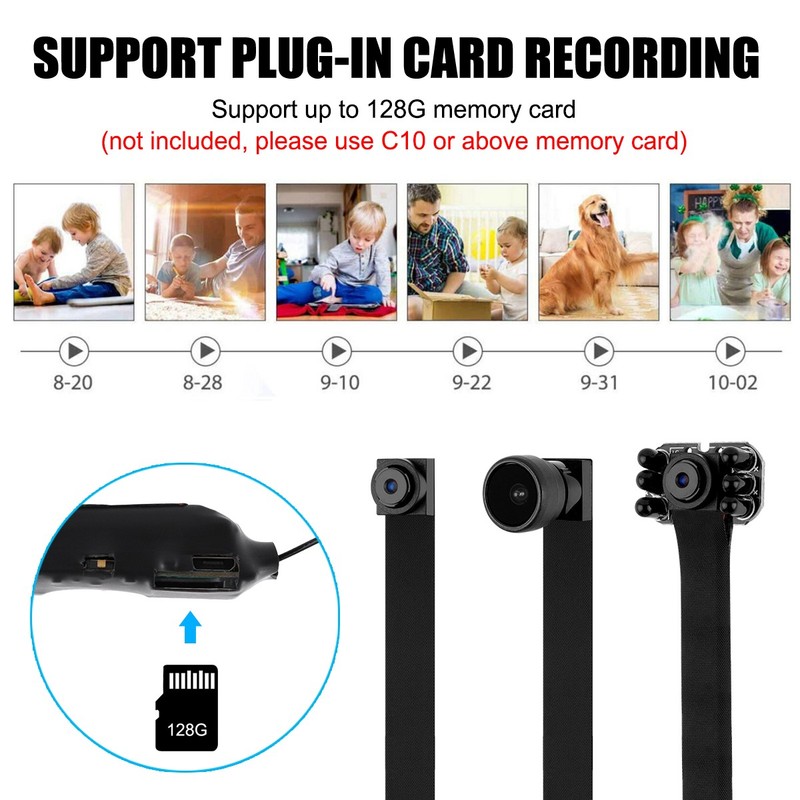 Wireless Mini IP Camera 1080P V380 Pro Remote View Audio Recording Portable Cam gallery