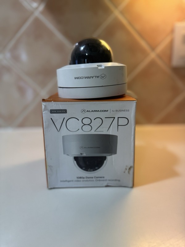 Alarm.com VC827P 1080p Dome Security Camera PoE Used w/ Box gallery