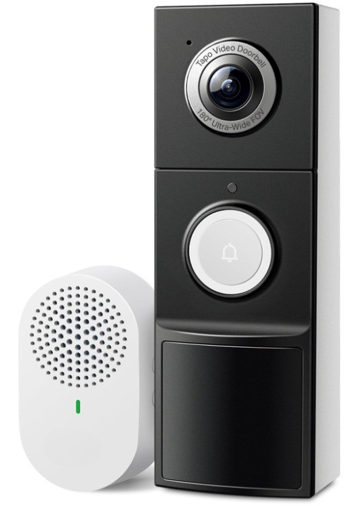 Videoportero WiFi 2K+ con Timbre, Audio, Vista 180° y Detección Inteligente