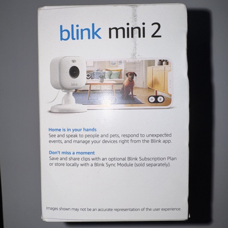 Blink Mini 2 Indoor & Outdoor White Plug-in Smart Security Camera HD Night Alexa gallery