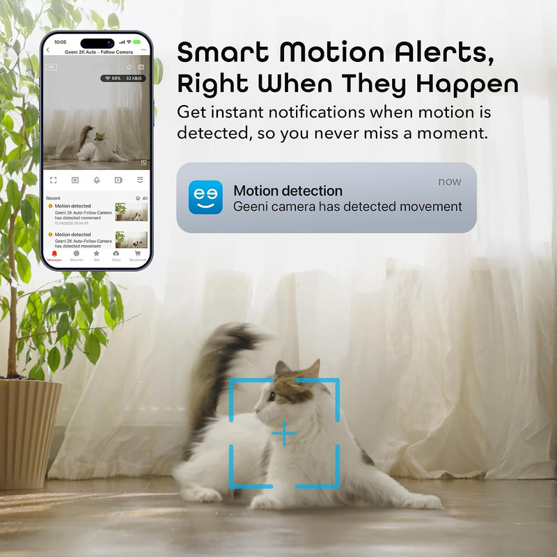 Orbit 3MP Smart PTZ Security Camera, 2K HD, Pan & Tilt Auto-Follow | Indoor, Dig gallery