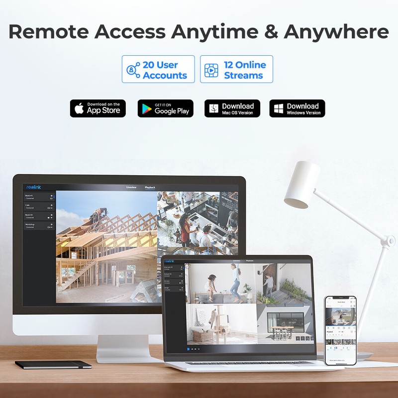 Reolink 4K 8MP PoE Security Camera Outdoor Human Car Detection Audio Recording gallery