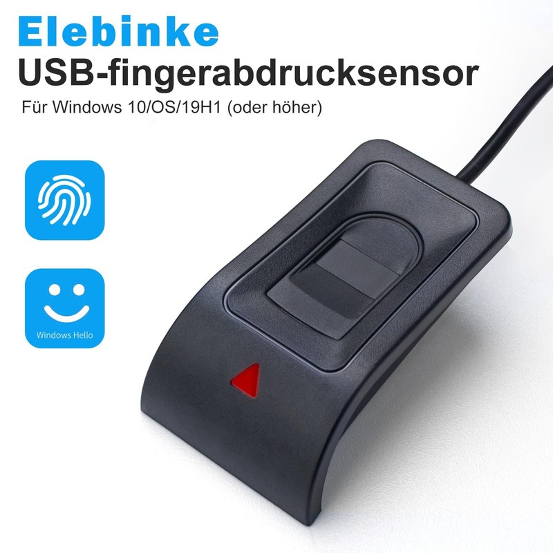 JIAN BOLAND USB Fingerprint Reader for Windows Black gallery