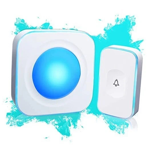 Wireless Doorbell 1200 Feet Battery Operated Wireless Doorbells for Home Hearing