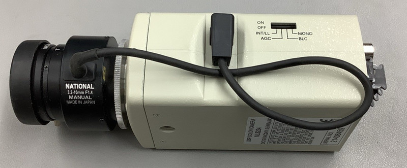National Electronics NL8224 12/24V CCD Camera w/ 3.2-10mm F1.4 Lens (B135) gallery