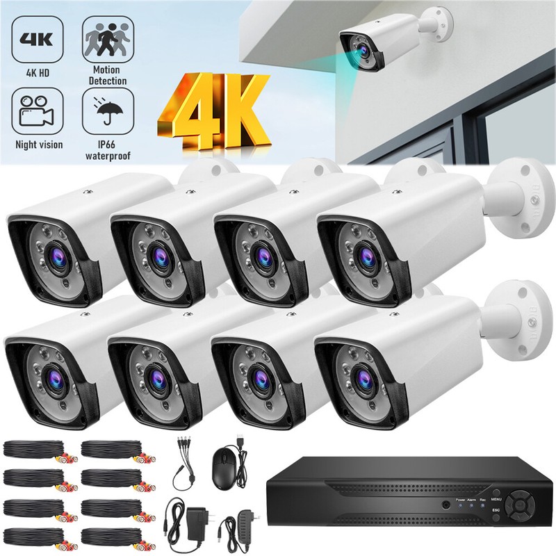 8 Camaras De Seguridad Wifi Exterior 1080P Inalambrica Con Vision Nocturna + 1TB gallery