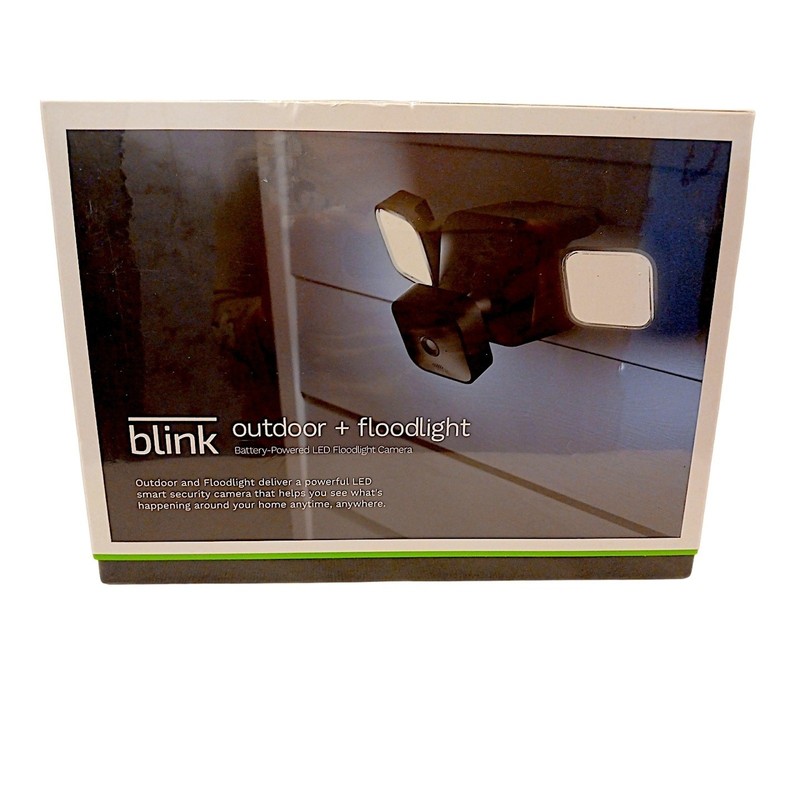 Blink Wireless Outdoor Floodlight HD Security Camera Kit Black NEW SEALED Unopen gallery