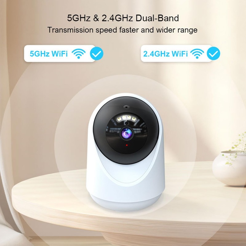 Pet Camera Indoor with Laser Toy 4MP 2.4/5GHz WiFi, 2.5k HD Cat Camera with P... gallery