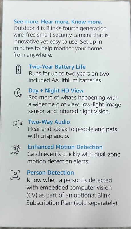 Blink Outdoor 4 (4th Gen) Wire-free Smart Security Camera - 6 cameras (3+3 set) gallery