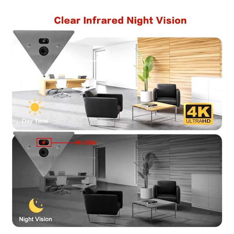 H.264 H.265 On-vif 8.0MP 5.0MP 2MP IR Night Vision Corner Elevator Camera Audio gallery