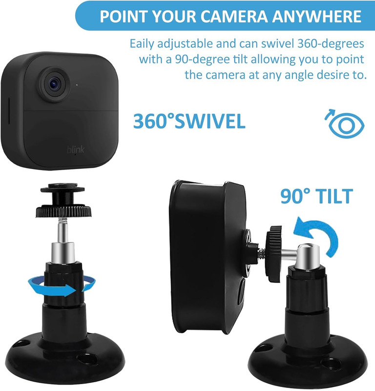 Blink Outdoor Camera Mount, 360 Degree Adjustable Indoor/Outdoor Wa gallery