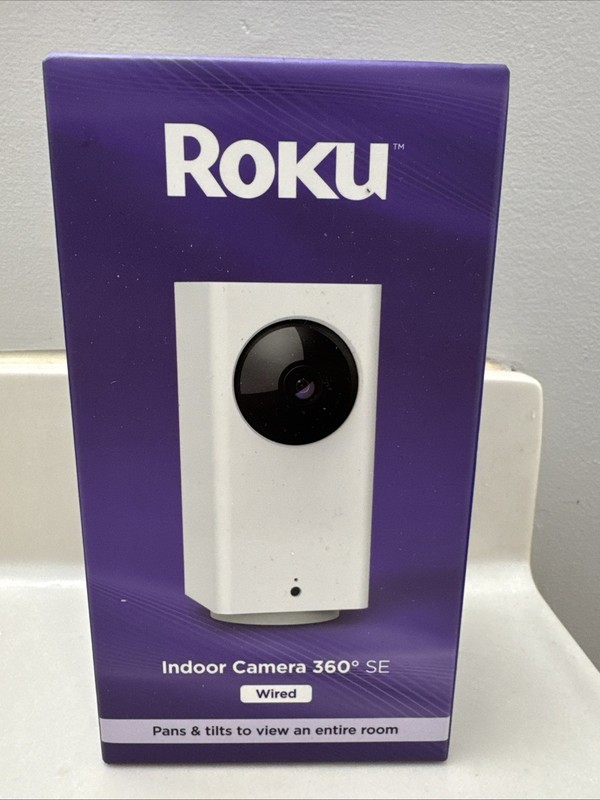 Roku Smart Home Indoor Camera 360° SE Wi-Fi®-Connected – Wired 1080p Security