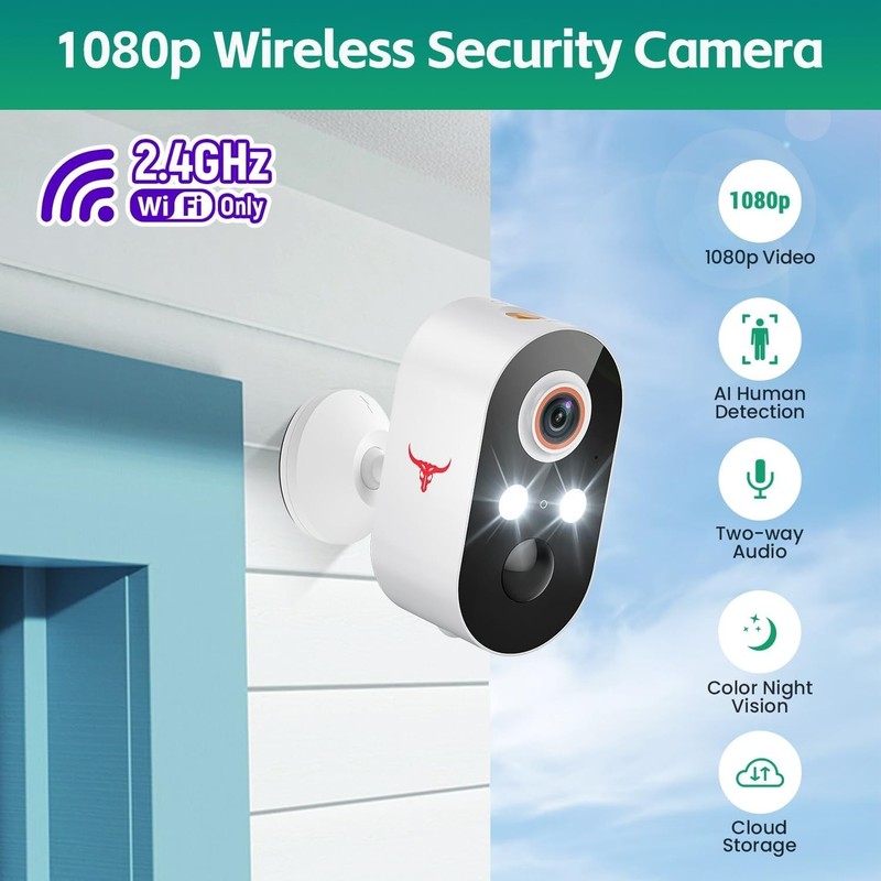 1080P WiFi IP Camara de Seguridad Inalambrica HD Vigilancia Exterior Para Casas gallery
