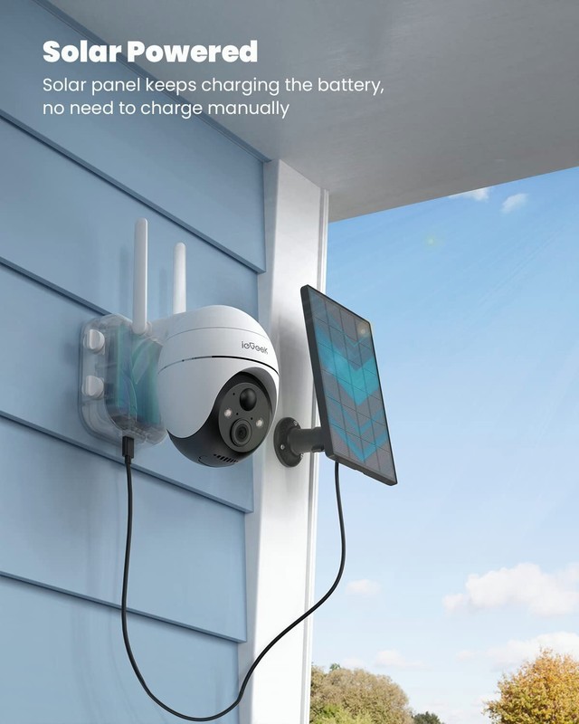 ieGeek Outdoor 2K 360° PTZ Security Cameras Wireless WiFi Home Security System gallery
