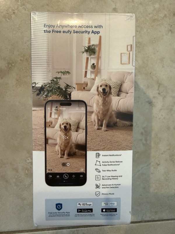 eufy S350 4K Indoor Security Camera Dual Cameras 360° PTZ Baby Monitor 8×Zoom gallery