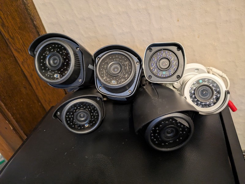 Lot Of 6 CCTV Wired Security Cameras gallery