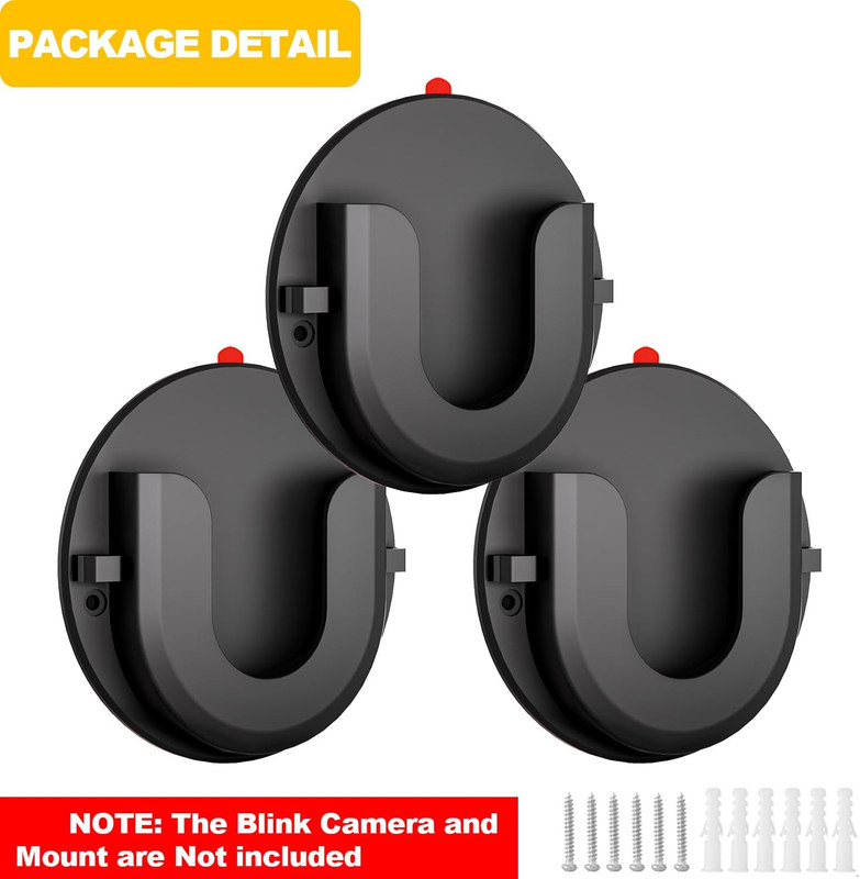 3 Pack Blink Camera Adhesive Wall Mount Bracket for Blink Mini/Mini 2 /Blink Out gallery