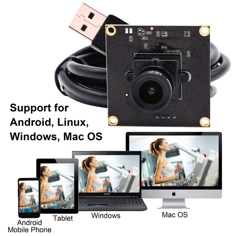 ELP1080P 60fps Camera Module OV4689 Full HD USB Webcam for Windows,Android,Linux