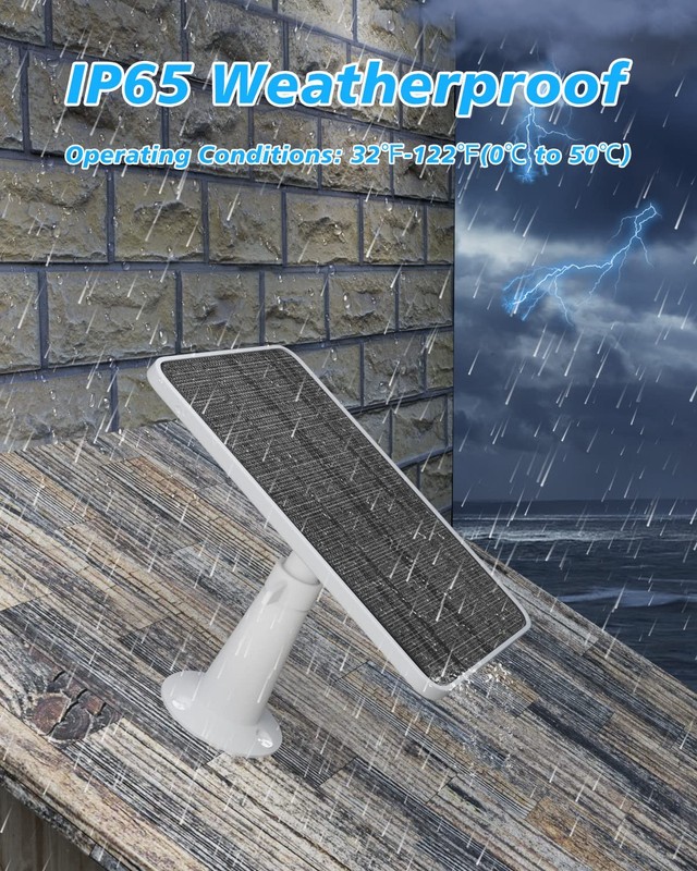 Solar Panel Charger Compatible with Arlo Pro 5S/Pro 4/Pro 3/Pro 3 Floodlight/... gallery