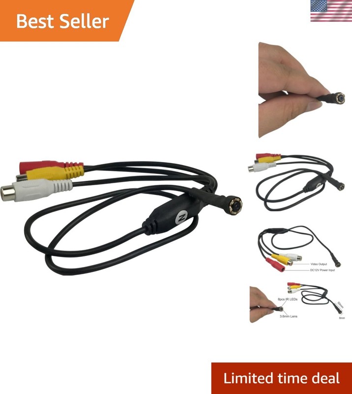 Compact Mini CCTV Surveillance Camera with Infrared Night Vision & Motion Sensor