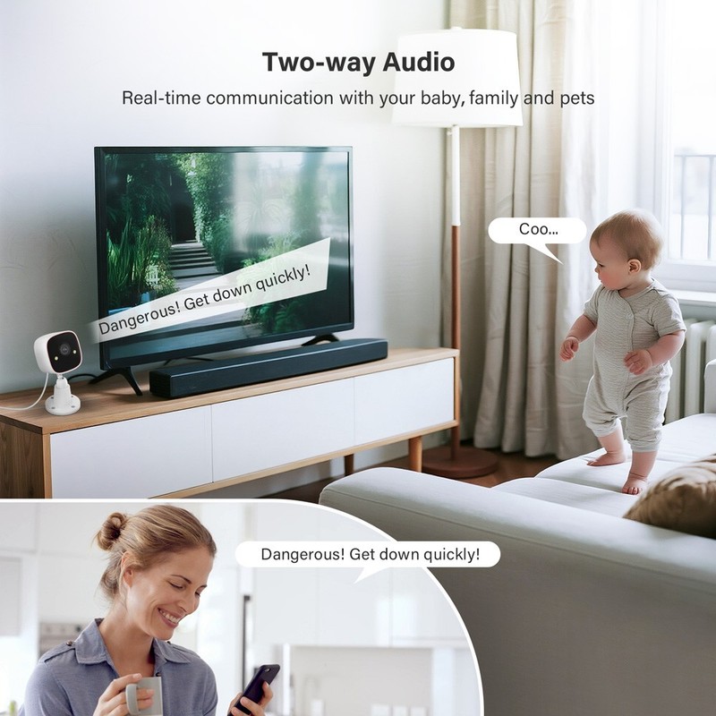 2K 3MP 2.4GHz WiFi Smart Home Security Camera Outdoor Wireless Human Detection gallery